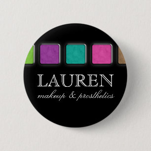 Maskenbildner-Namensschild-Knopf-Broschen-Palette Button