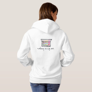 Maskenbildner-Palette - "Make-up ist meine Kunst-" Hoodie