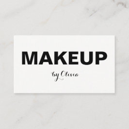 Maskenbildner-stilvolle moderne Visitenkarten Visitenkarte