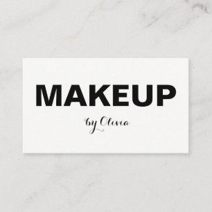 Maskenbildner-stilvolle moderne Visitenkarten Visitenkarte