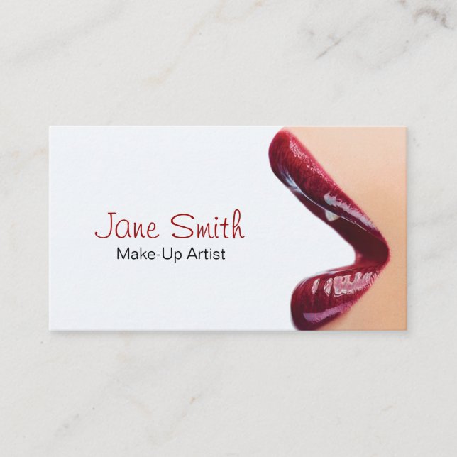 Maskenbildner-Visitenkarte Visitenkarte (Vorderseite)