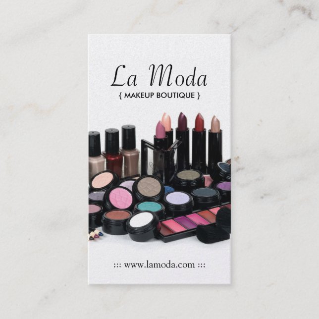 Maskenbildner-Visitenkarten Terminkarte (Vorderseite)