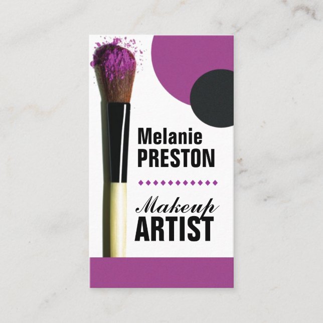 Maskenbildner-Visitenkarten Visitenkarte (Vorderseite)