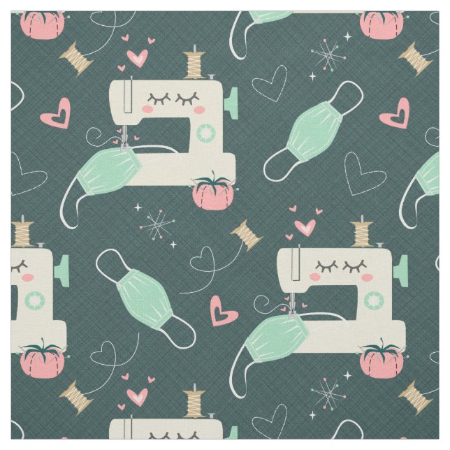 Maskenbildung in der Gemeinschaft ©studioxtin Stoff (Muster)