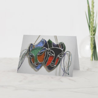 Maskenkarte aus festem Glas Karte