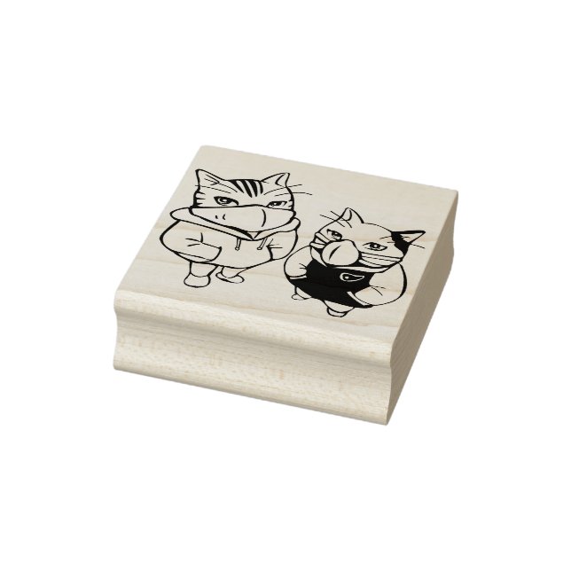 Maskenkatze Briefmarke Gummistempel (Stempel)