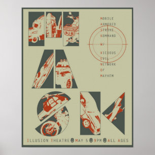 Maskenkonzertplakat #3 poster