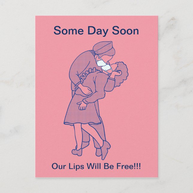 Maskenliebhaber Postkarte (Vorderseite)