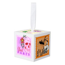 Maskensammlungen Halloween-Briefmarke mehrfarbig