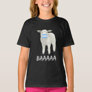 Maskenschaf Gewittertes Schaf mit Gesichtsmaske T-Shirt