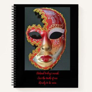 Maskenspirale-Notebook Notizbuch