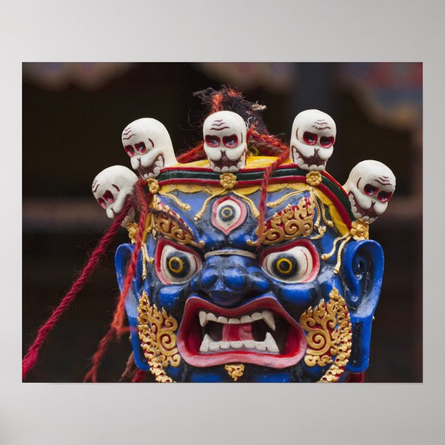 Maskentanz beim Tshechu Festival 2 Poster (Vorne)