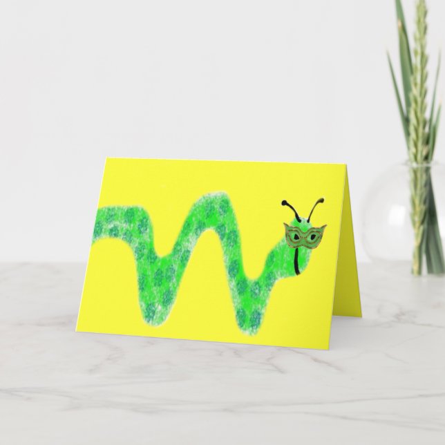Maskenwurm Karte (Vorderseite)