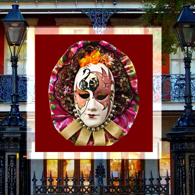 Maskerade, Mardi Gras-Maske  Magnet (Von Creator hochgeladen)