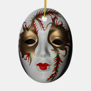 Maskerade-Masken-Verzierung Keramik Ornament