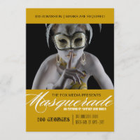 Maskerade-Party Einladung