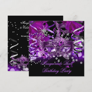 Maskerade-Party-Maske Spinne Lila Gothic Einladung