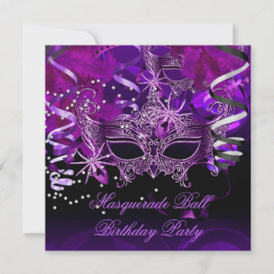 Maskerade-Party-Maske Spinne Lila Gothic Einladung
