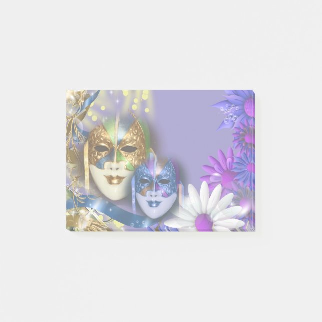 Maskerade quinceanera venezianische Masken Post-it Klebezettel (Vorderseite)