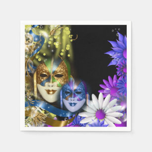 Maskerade quinceanera venezianische Masken Serviette