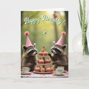 Maskiert und fröhlich Geburtstag! Karte