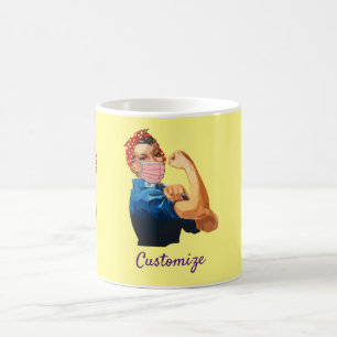 Maskierte weibliche Ermächtigung Thunder_Cove Kaffeetasse