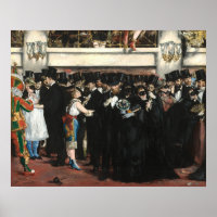Maskierter Ball an der Oper - Edouard Manet Kunst,