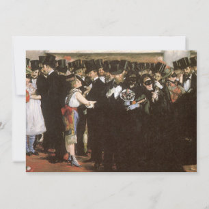 Maskierter Ball an der Oper von Edouard Manet Einladung