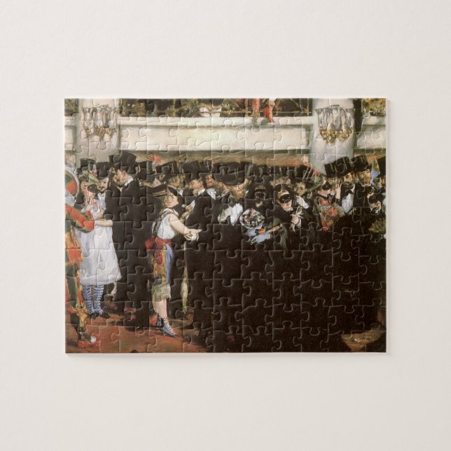 Maskierter Ball an der Oper von Edouard Manet Puzzle (Horizontal)