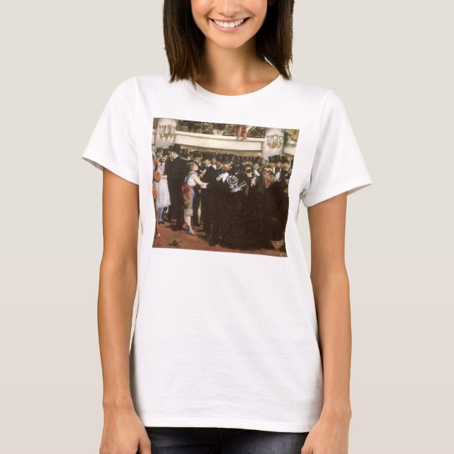 Maskierter Ball an der Oper von Edouard Manet T-Shirt (Vorderseite)