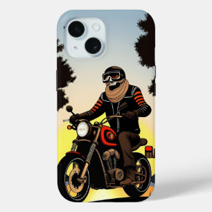 🏍️ Maskierter Totenkopf-Motorradfahrer beim Schne Case-Mate iPhone Hülle