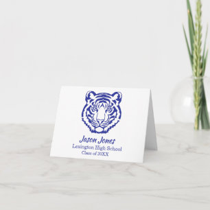 Maskottchen-Abschlussfeier der Blau-Weißen Tiger Dankeskarte