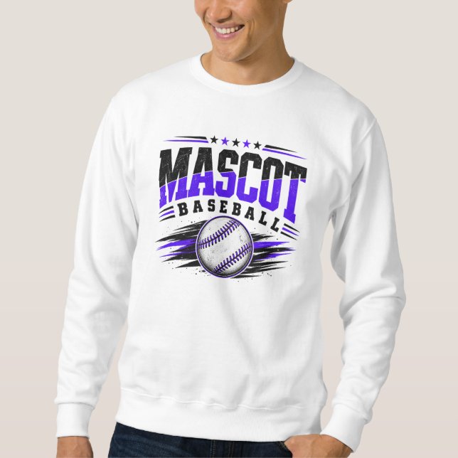 Maskottchen Baseball Sweatshirt (Vorderseite)