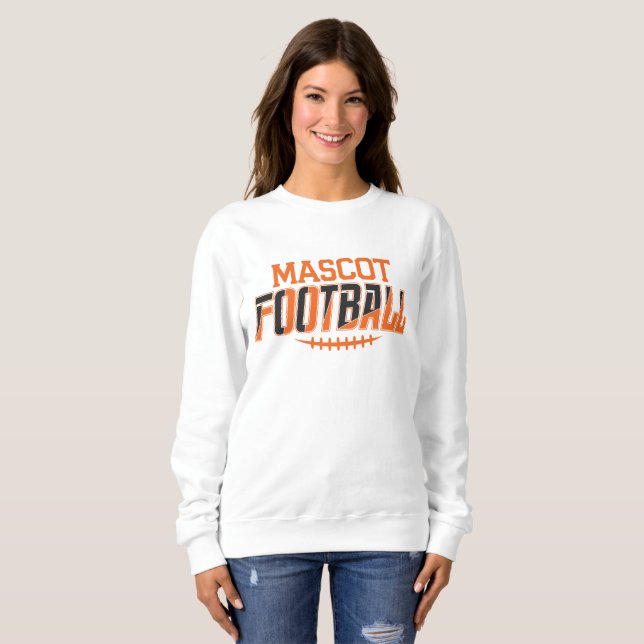 Maskottchen-Fußball (Kann Farben ändern) Sweatshirt (Vorne ganz)