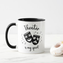 Masks & Stars: "Theater is my sport" theater kids' Tasse
