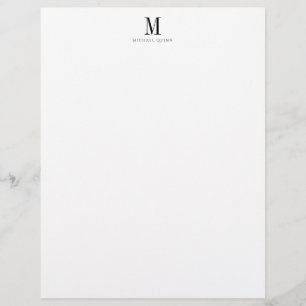 Maskuline Beruflich Monogramm Briefbogen