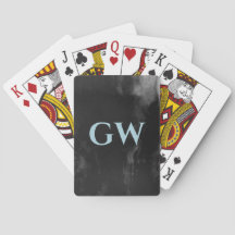 Maskuline Dunkelschwarze Abstrakte Monogramm