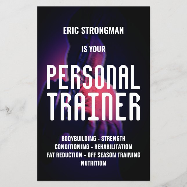 Maskuline für kühne Fitness Flyer (Vorne)