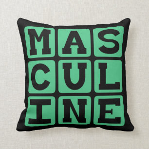 Maskuline, Männlichkeit Kissen