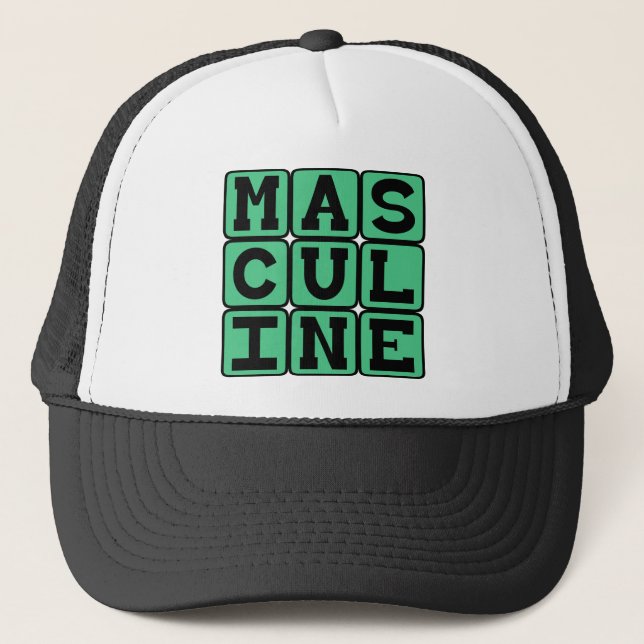 Maskuline, Männlichkeit Truckerkappe (Vorderseite)