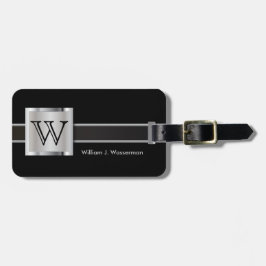 Maskuline Monogramm-Führungskraft Gepäckanhänger