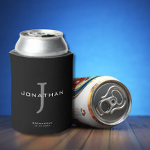 Maskuline Schwarz-Weiß-Anfangsbuchstaben + Name Mo