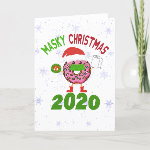 Masky Christmas Donut Santa Quarantine Weihnachten