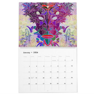 Maskyrinth-Kalender von Lin Tarczynski für 2026 Kalender