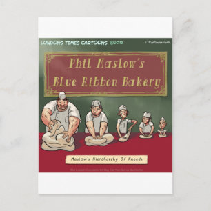 Maslows Bäcker-Hierarchie Postkarte