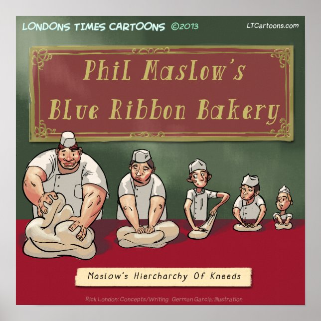 Maslows Bäckerei Kneed Funny Poster (Vorne)