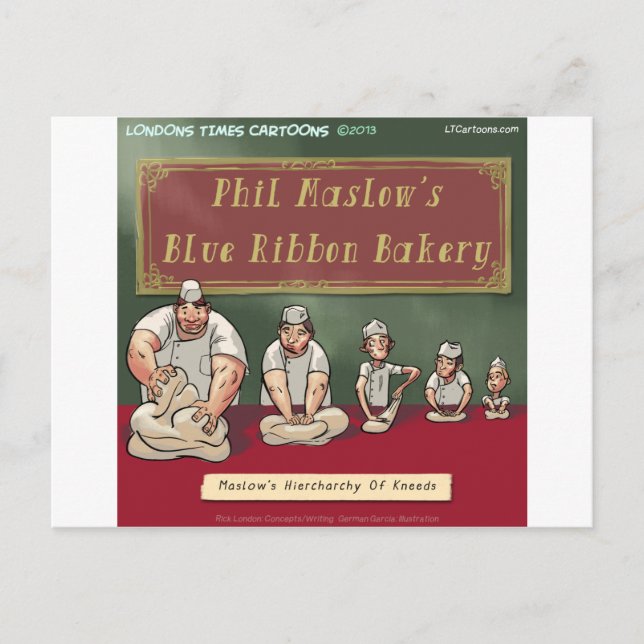 Maslows Bakers Heirchachy Postkarte (Vorderseite)