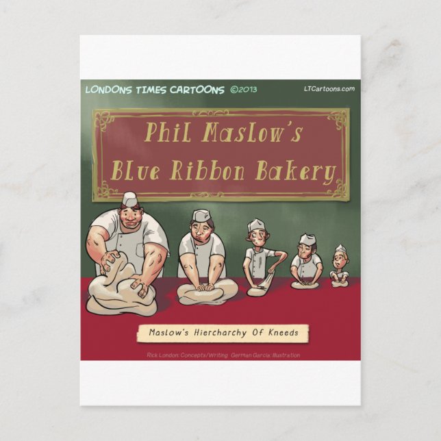 Maslows Bakers Heirchachy Postkarte (Vorderseite)