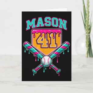 Mason 41 Meme Eiscreme-Tropf Bysebyll Geburtstagsk Karte