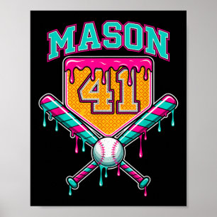 Mason 41 Meme Eiscreme-Tropf Bysebyll Geburtstagsk Poster